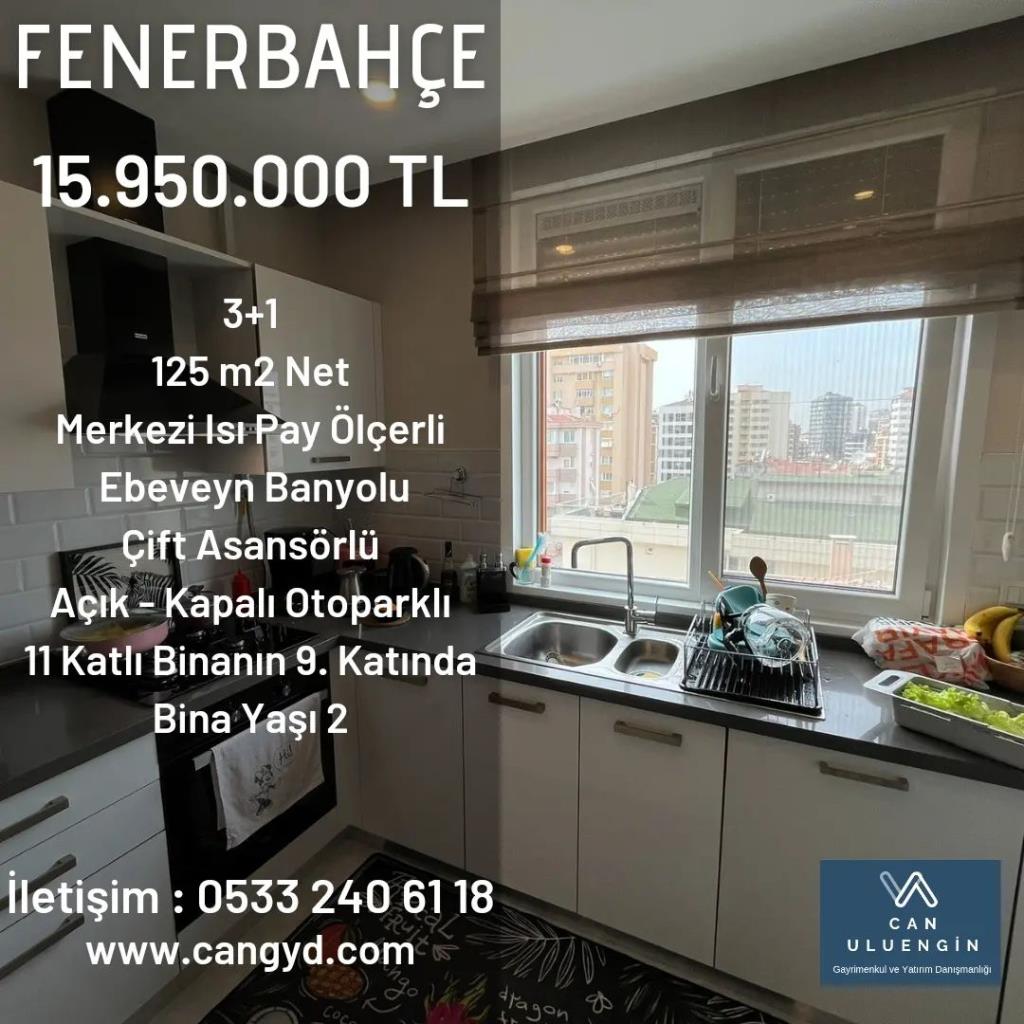 Fenerbahçe Cemil Topuzlu Caddesi Üzerinde 125 m2 Net Satılık Daire