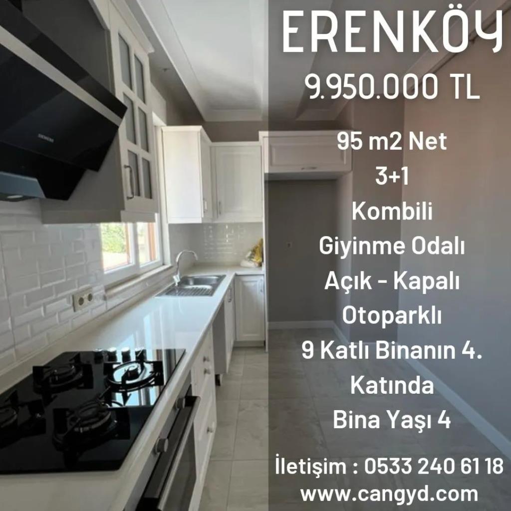 Erenköy'de 95 m2 Net Yeni Binada Satılık Daire