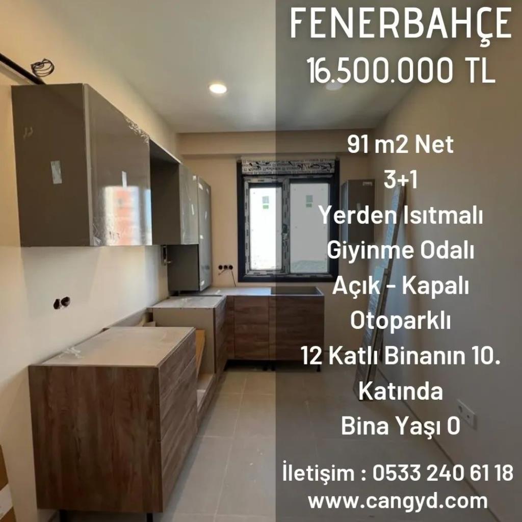 Fenerbahçe'de Deniz Manzaralı Yeni Bina'da Satılık Daire