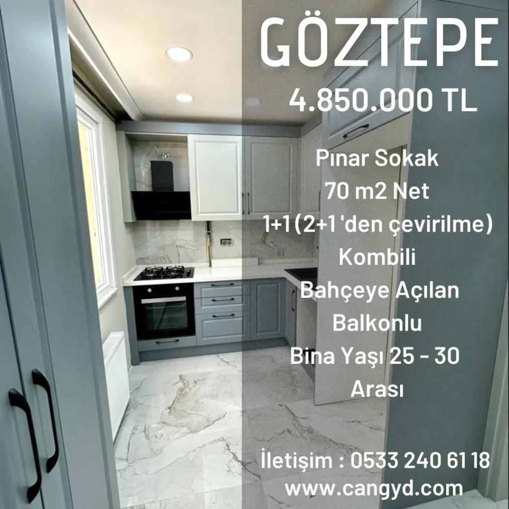 Göztepe Pınar Sokakta 70 m2 Net Satılık Daire