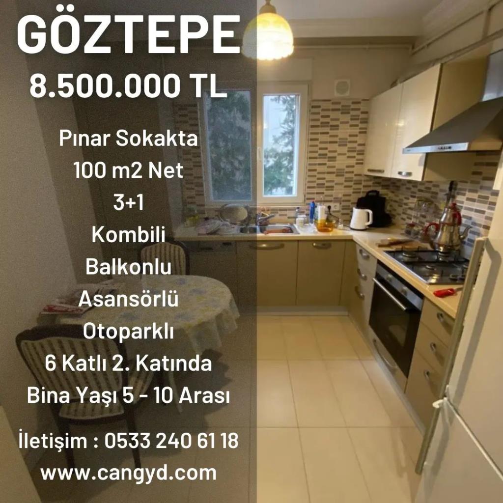 Göztepe Pınar Sokakta 100 m2 Net Satılık Daire
