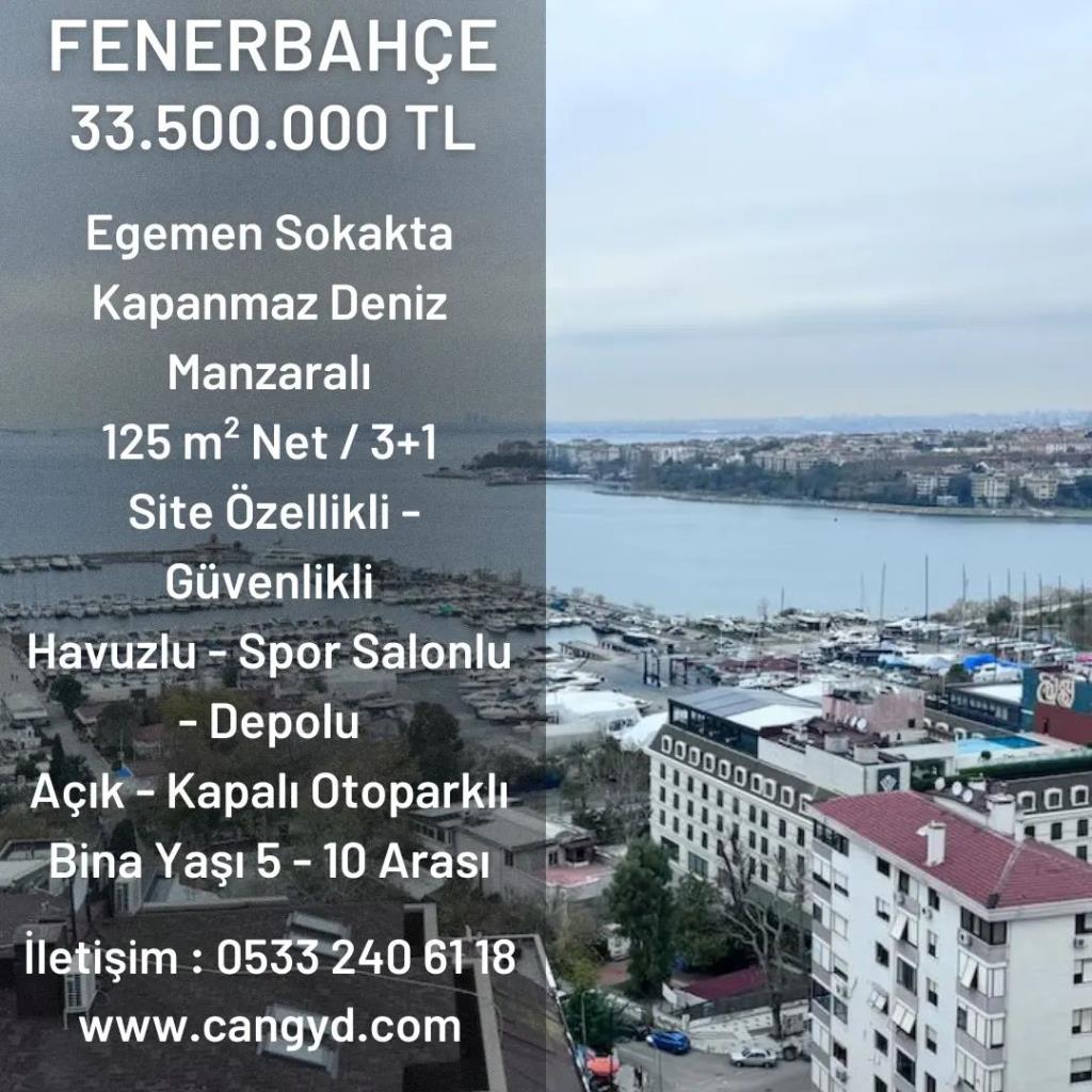 Fenerbahçe Egemen Sokakta 125 m2 Satılık Daire