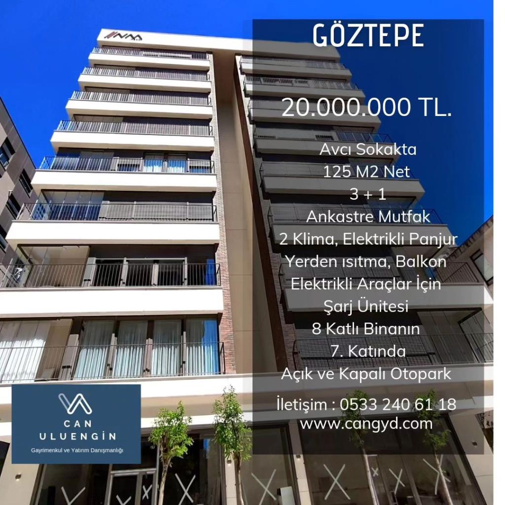 Göztepe Avcı Sokak'ta 125 m2 Net Satılık Daire