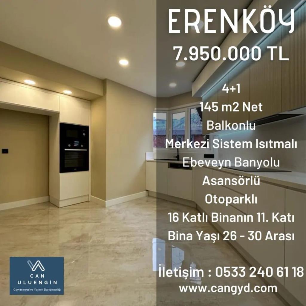 Erenköy'de 145 m2 Net Site İçerisinde Satılık Daire