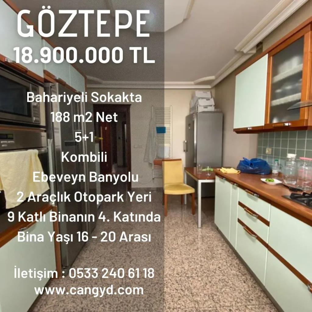 Bahariyeli Sokakta 188 m2 Net Satılık Daire