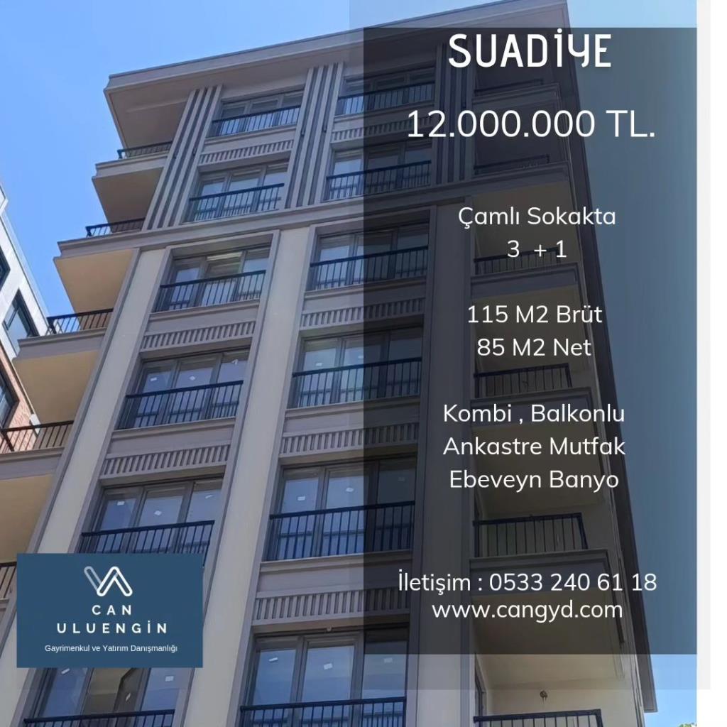 Suadiye Çamlı Sokakta 87 m2 Net Satılık Daire